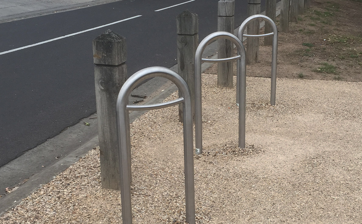 Mtb Feature Railing BR110 | Urban Design Group | Metal Bike Racks Melbourne